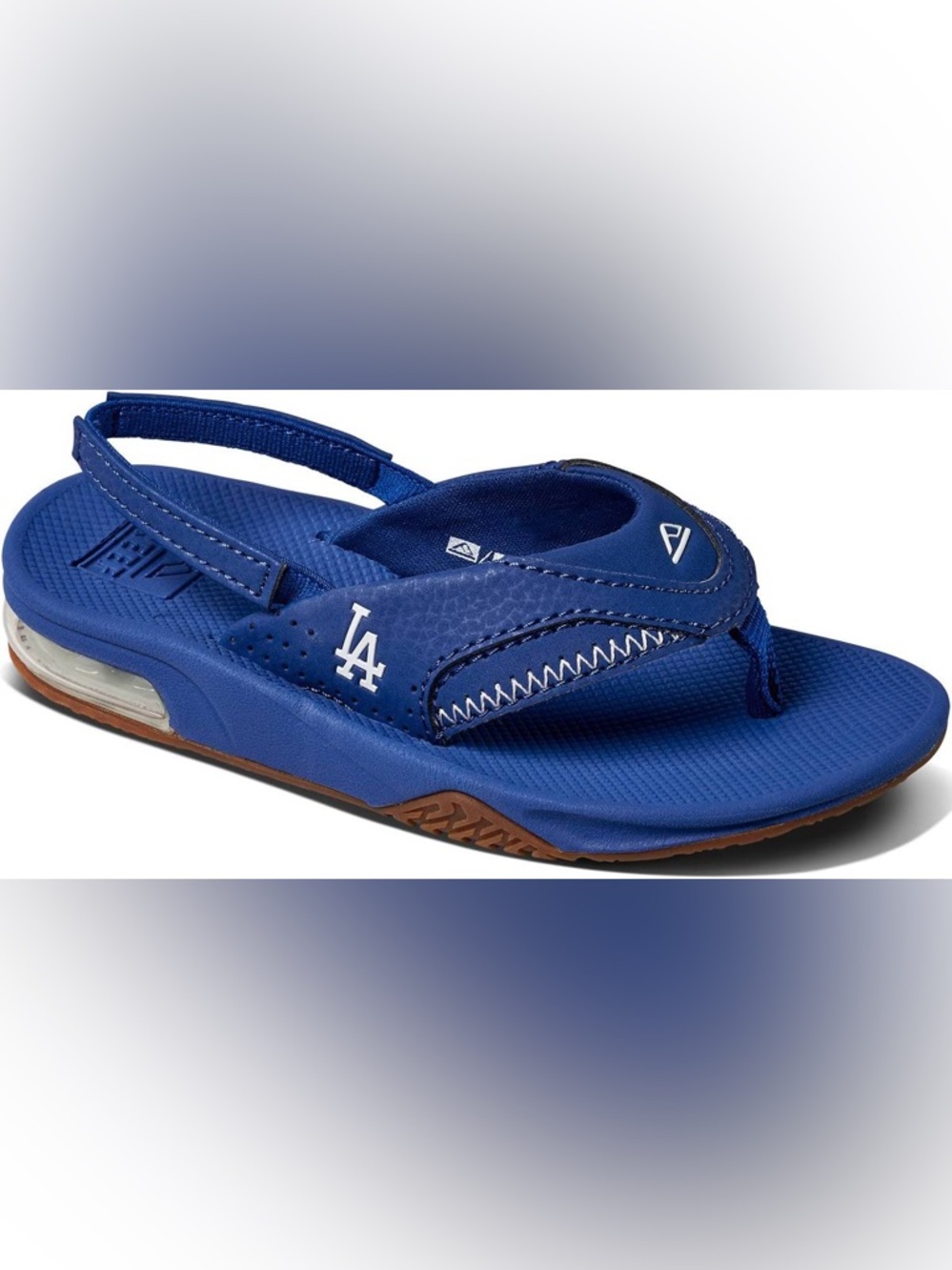 NEW REEF x MLB Los Angeles Dodgers Little Fanning Flip Flops Sandals Unisex 9/10